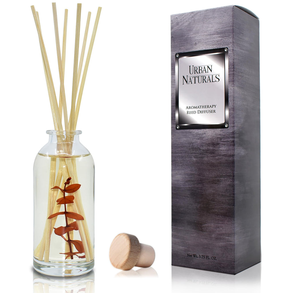 Urban Naturals Reed Diffuser Set, Apple Cinnamon - Bathroom Shelf Décor