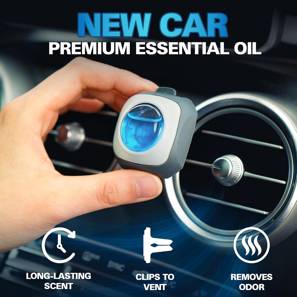 Air Jungles New Car Scent Car Air Freshener Vent Clip 6 Ct, Long Lasting