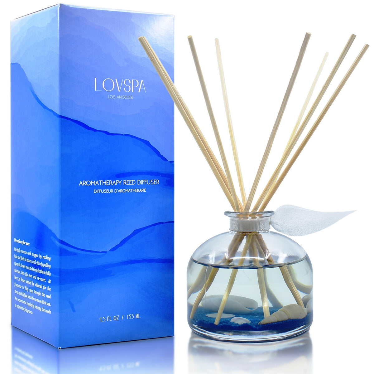 Reed Diffuser Set, Pumpkin Vanilla Chai Scented Oil Diffuser with Sticks, Home Fragrance Accessories for Bathroom Shelf Decor, Aroma Diffusers for Home or Office Fall Decor, USA Made