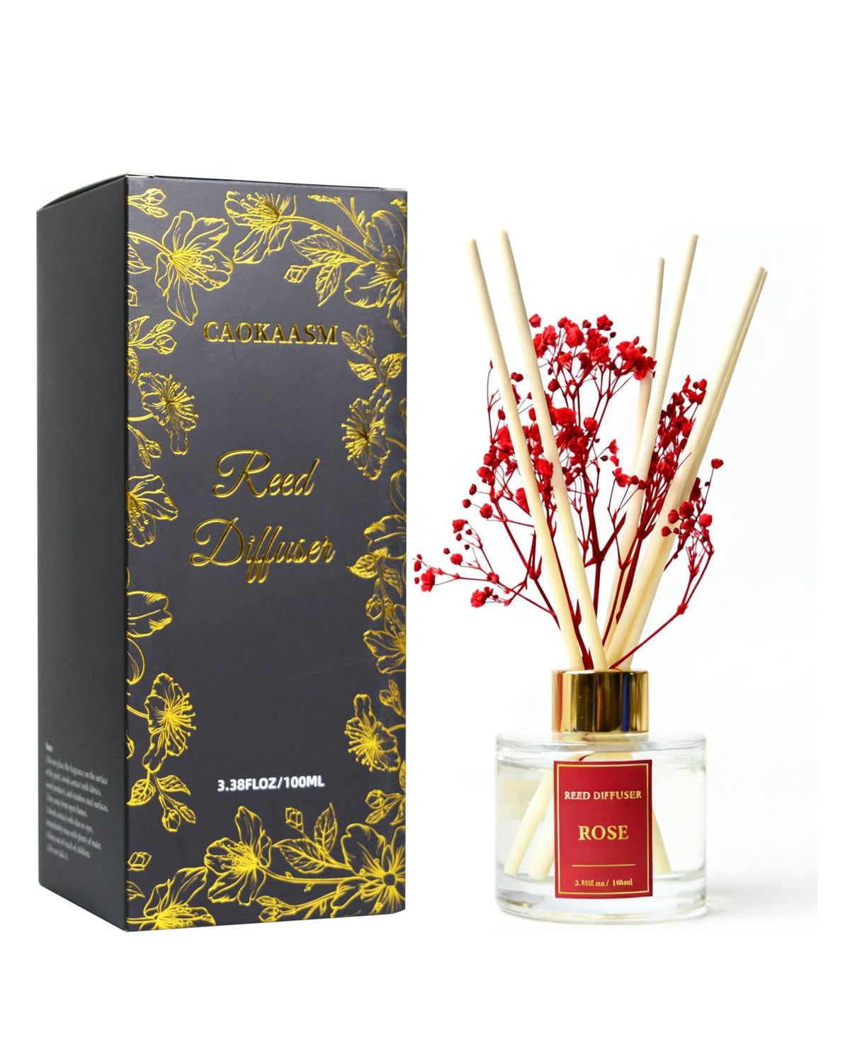 Reed Diffuser Set-Lemon Verbena Scent 3.38 fl oz,Scent Long
