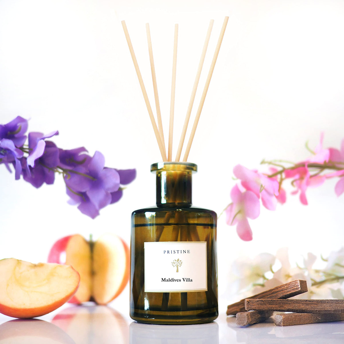 PRISTINE Japanese Ryokan/Inspired by Shang Hotel Reed Diffuser for Home | Fresh Lavender, Moroccan Amber Reed Diffuser Set, Oil Diffuser & Reed Diffuser | Home & Office Decor | Fragrance Gift