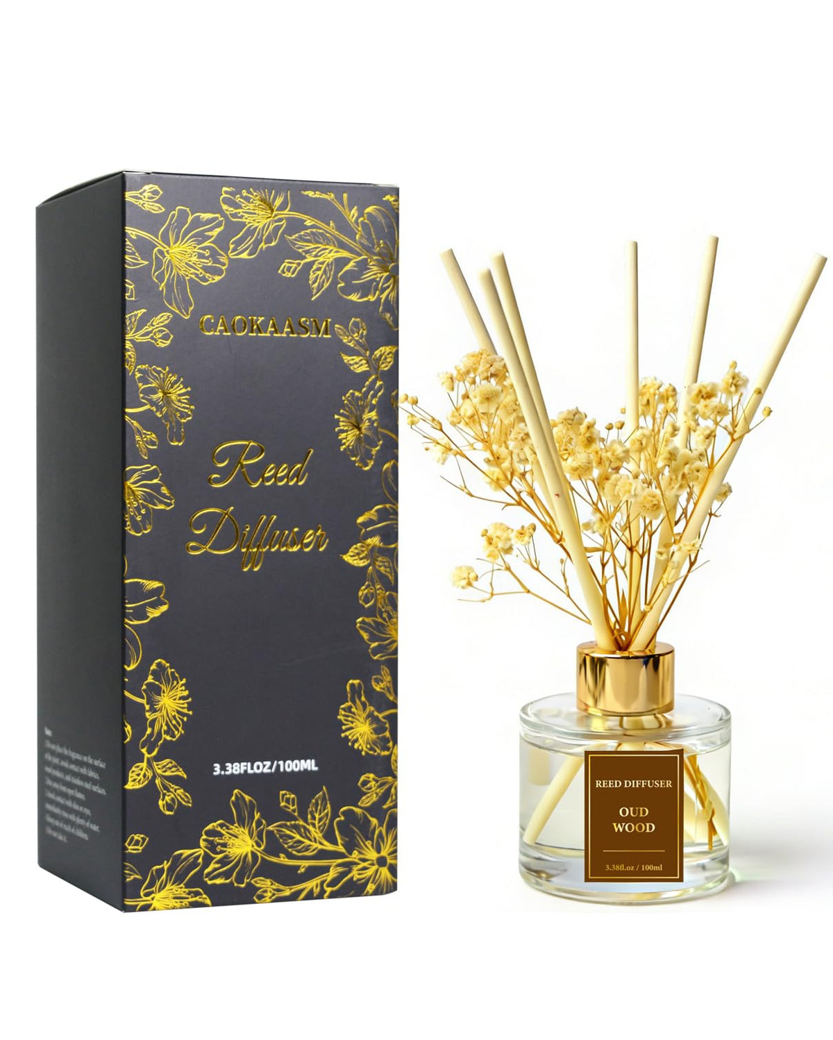 Reed Diffuser Set-Lemon Verbena Scent 3.38 fl oz,Scent Long
