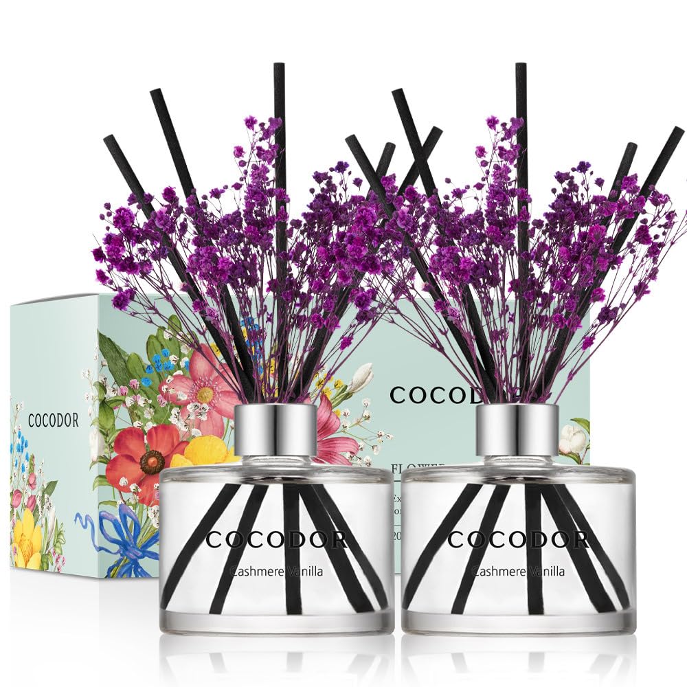 COCODOR Lavender Reed Diffuser/Garden Lavender / 6.7oz(200ml) / 1 Pack/Home Decor & Office Decor, Fragrance and Gifts