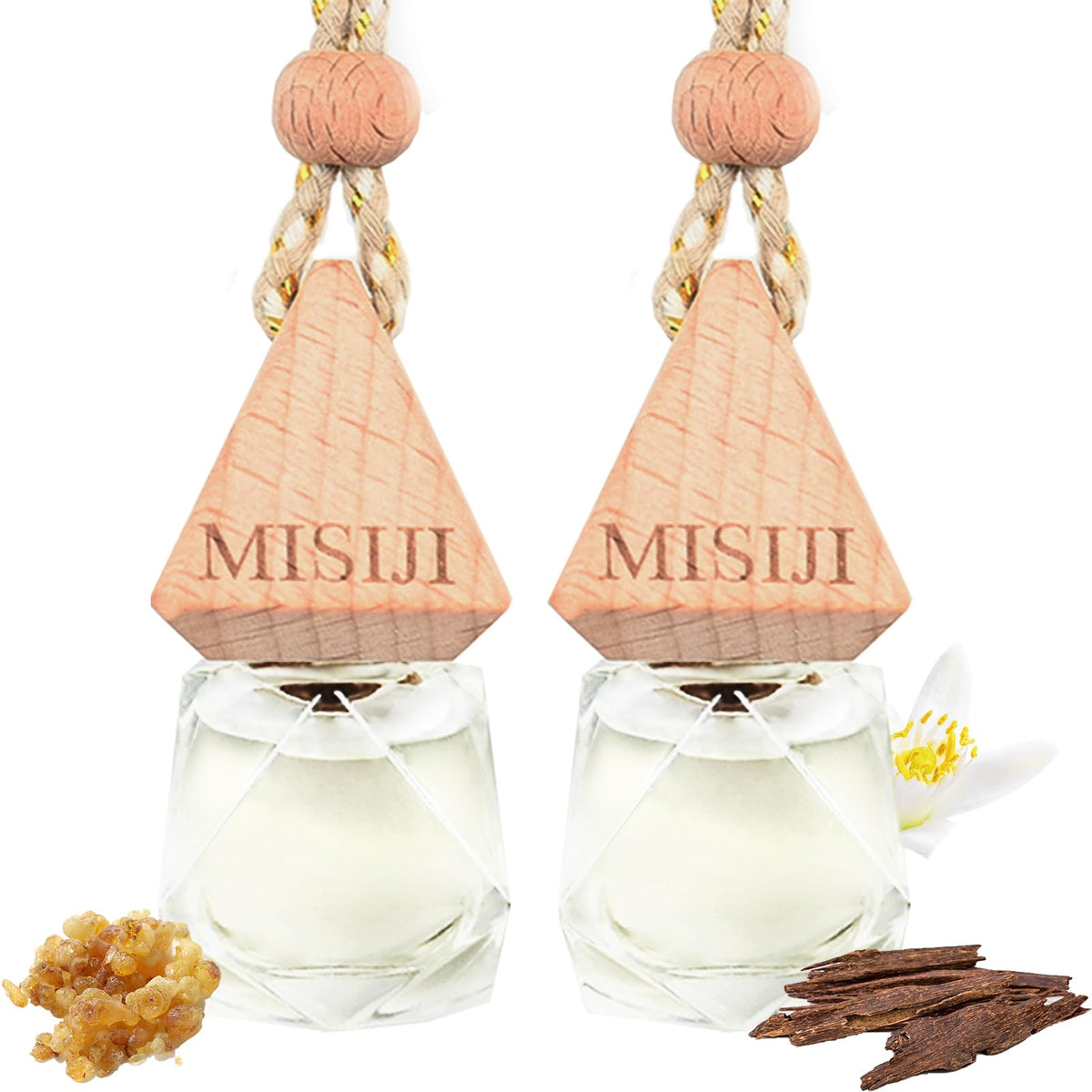 Hanging Car Air Freshener-Teakwood,Long Lasting Fragrance Car Scents,Car Decorations