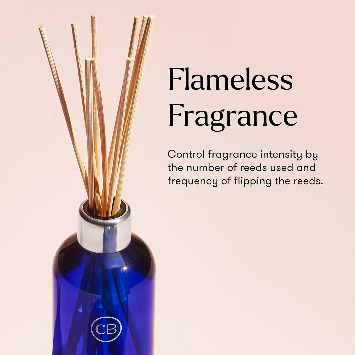 Capri Blue Volcano Reed Diffuser Set - Includes Reed Diffuser Sticks, Fragrance Oil, and Glass Bottle - Luxury Scented Room Fresheners - Cobalt Blue (8 fl oz)
