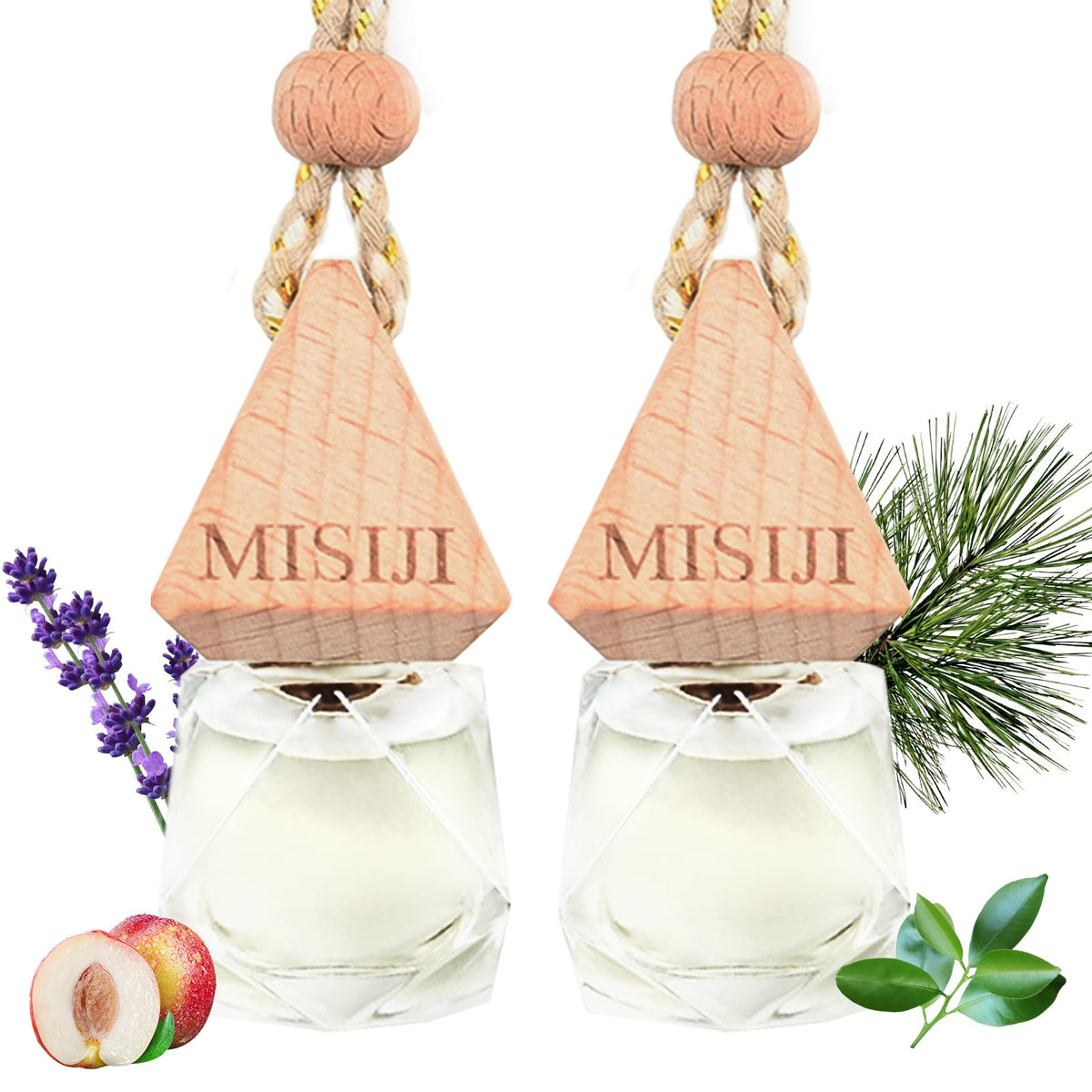 Hanging Car Air Freshener-Teakwood,Long Lasting Fragrance Car Scents,Car Decorations