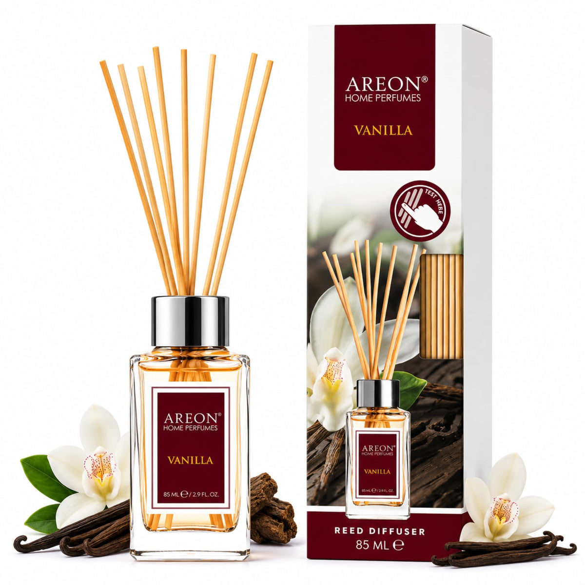 Areon Osmanthus Home Luxury Perfume Reed Diffuser,10 Rattan Reeds,50ml