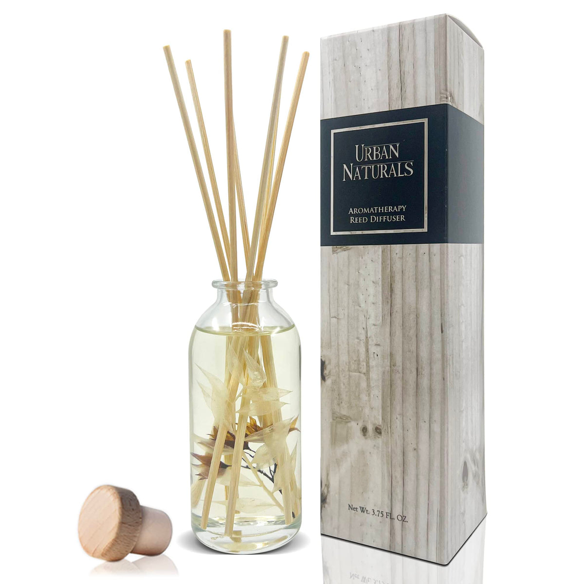 Urban Naturals Reed Diffuser Set, Apple Cinnamon - Bathroom Shelf Décor