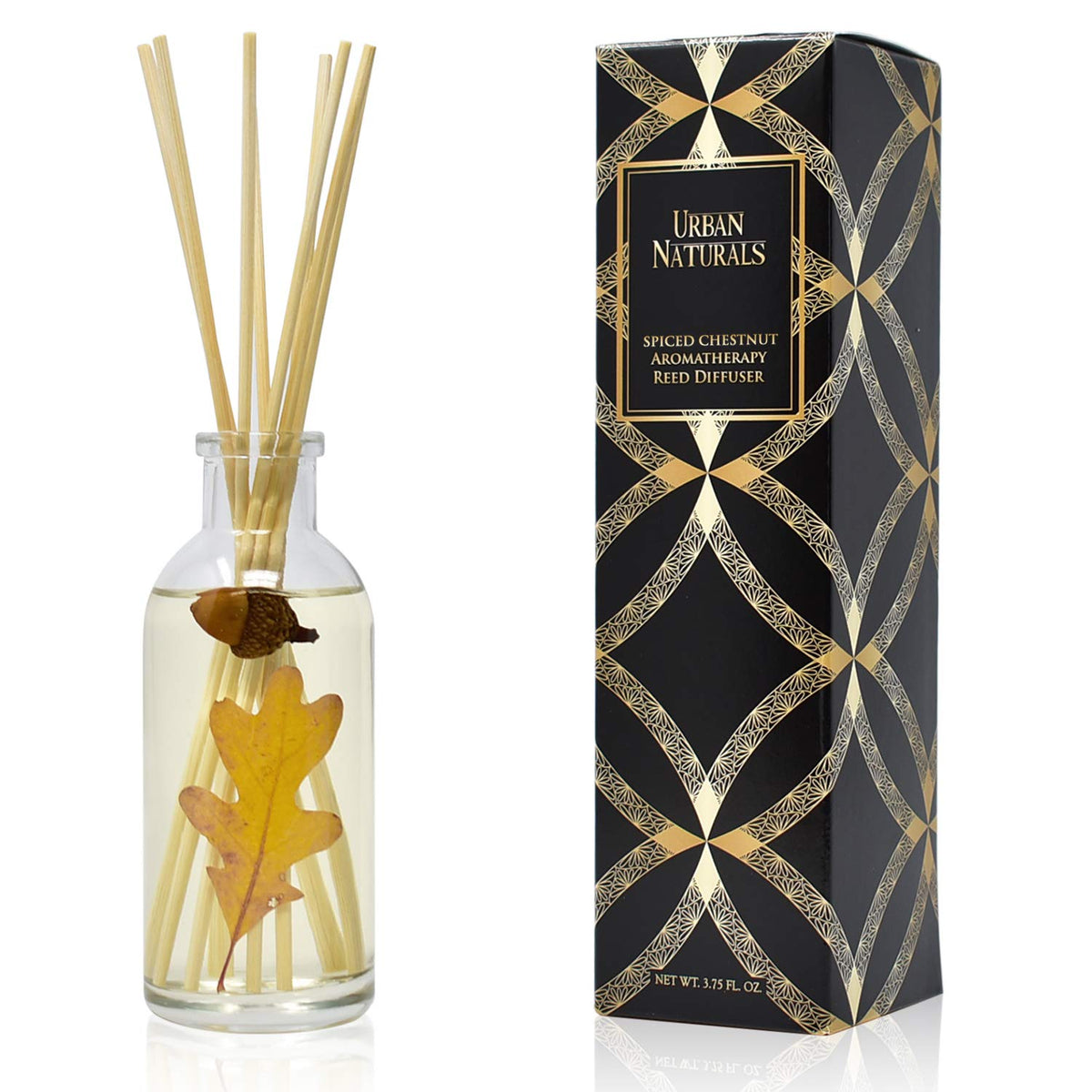 Urban Naturals Reed Diffuser Set, Apple Cinnamon - Bathroom Shelf Décor