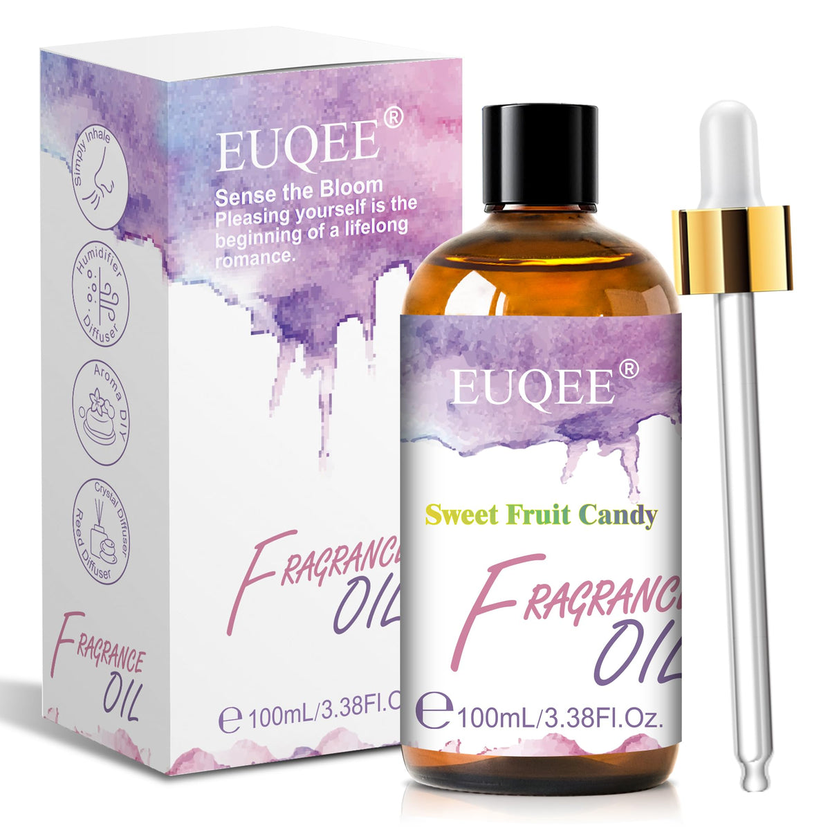 EUQEE Almond & Vanilla Fragrance Oil, 3.38 Fl oz/ 100ml
