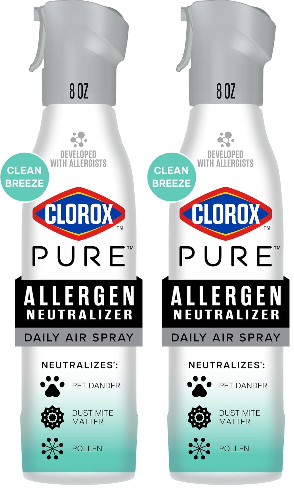 Clorox PURE Allergen Neutralizer Daily Air Spray, Clean Breeze, 8 fl. oz.