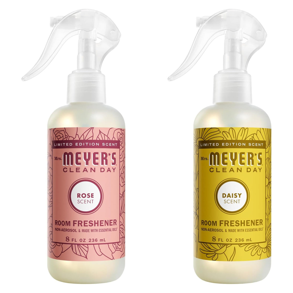 MRS. MEYER'S CLEAN DAY Room and Air Freshener Spray, Non-Aerosol Spray Bottle Infused with Essential Oils, Lavender, 8 fl. oz