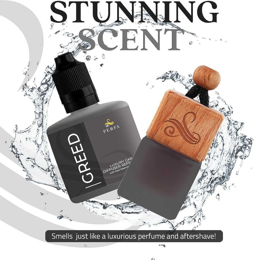 Car Air Freshener - Greed Inspired Perfume Diffuser by Perfa