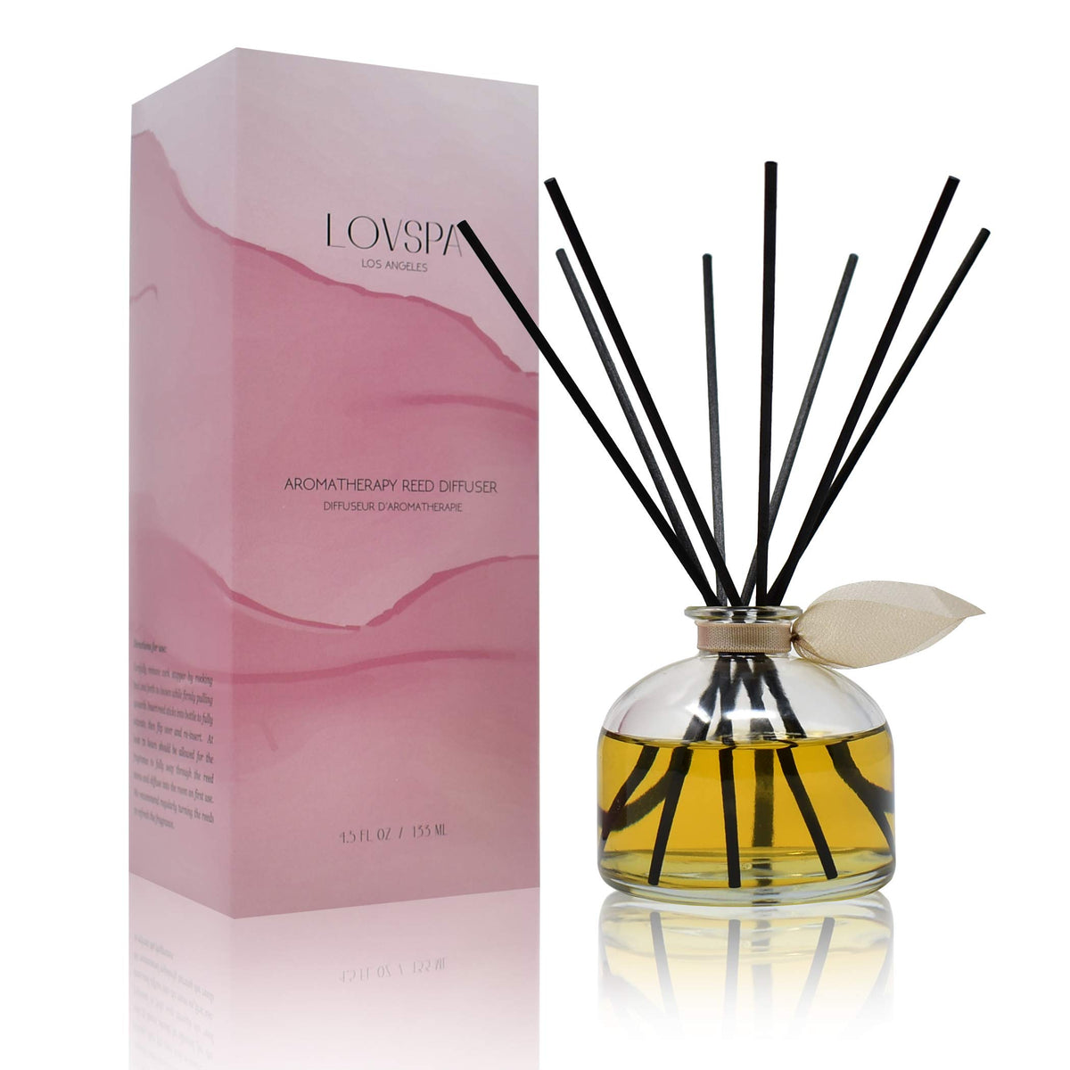 Reed Diffuser Set, Pumpkin Vanilla Chai Scented Oil Diffuser with Sticks, Home Fragrance Accessories for Bathroom Shelf Decor, Aroma Diffusers for Home or Office Fall Decor, USA Made