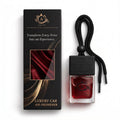 Roug-540 Luxury Car Air Freshener – Premium Hanging Diffuser, Long-Lasting Fragrance Oil, Elegant Glass Bottle with Leather Cap, Car Perfume for Men & Women (Up to 45 Days Freshness)