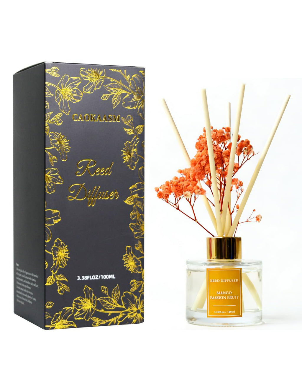 Reed Diffuser Set-Lemon Verbena Scent 3.38 fl oz,Scent Long