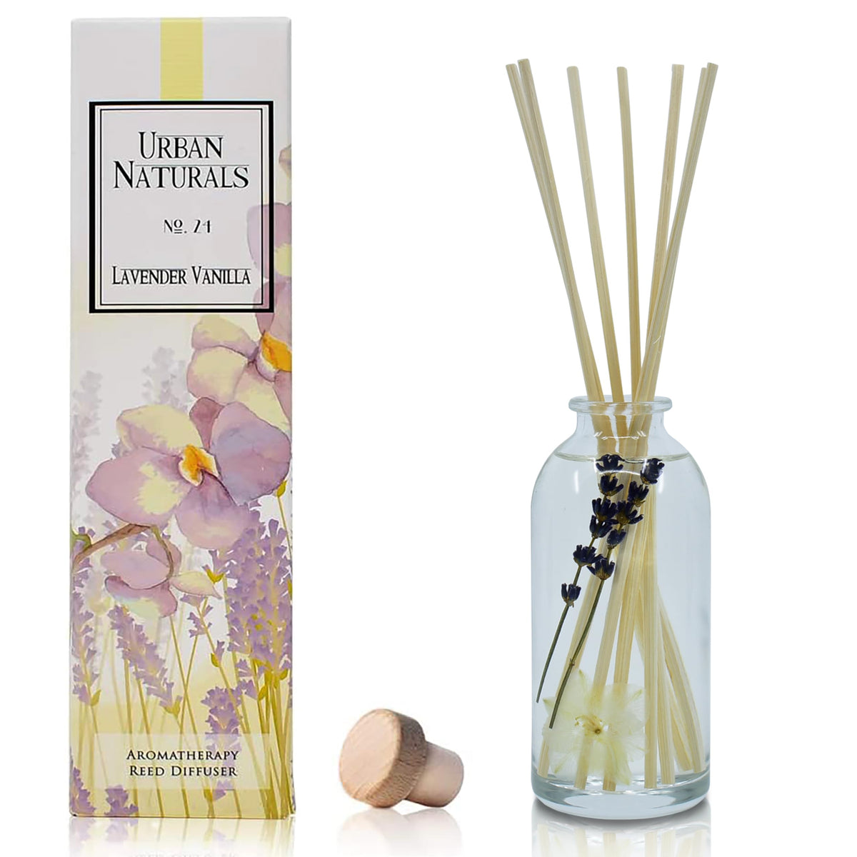 Urban Naturals Reed Diffuser Set, Apple Cinnamon - Bathroom Shelf Décor