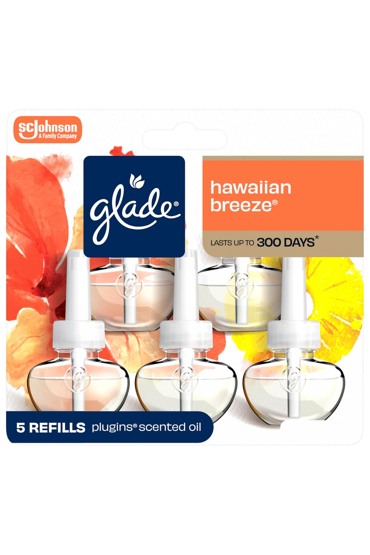 Glade PlugIns Air Freshener Refills, Lavender & Aloe, 5 Count