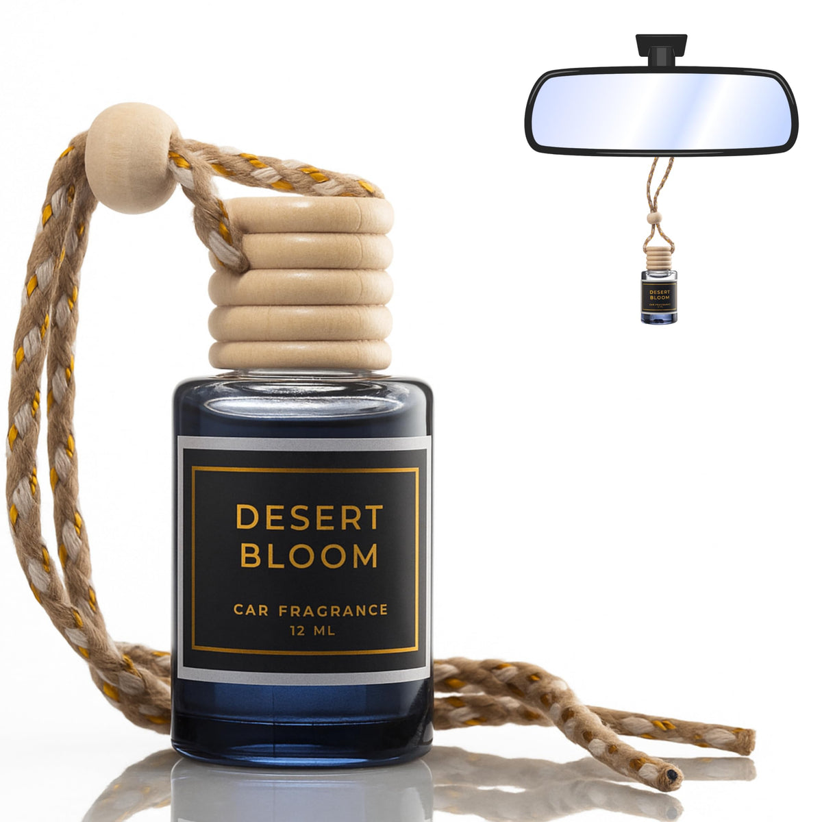 Santal & Coconut - A Fragrant Whisper of Opulent Tropical Serenity! - Luxury Car Hanging Diffuser - Long Lasting Car Freshener - Lasts up to 60 days | A+ Scents