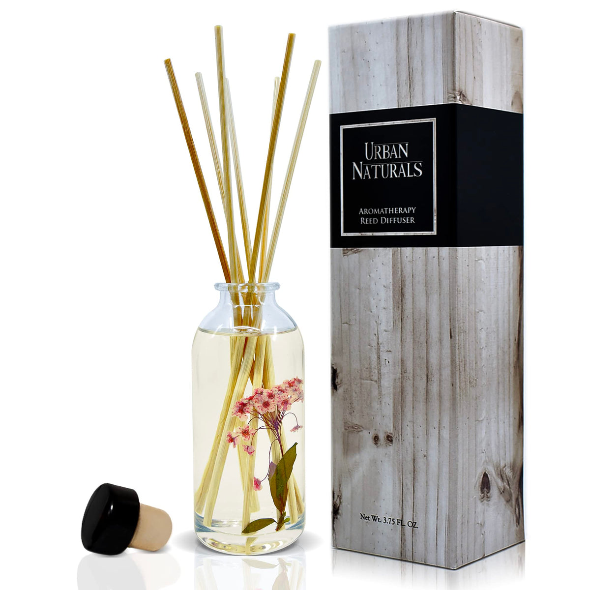 Urban Naturals Reed Diffuser Set, Apple Cinnamon - Bathroom Shelf Décor