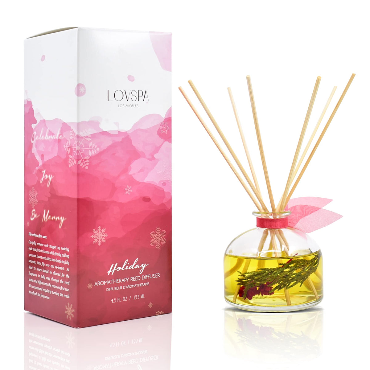 Reed Diffuser Set, Pumpkin Vanilla Chai Scented Oil Diffuser with Sticks, Home Fragrance Accessories for Bathroom Shelf Decor, Aroma Diffusers for Home or Office Fall Decor, USA Made