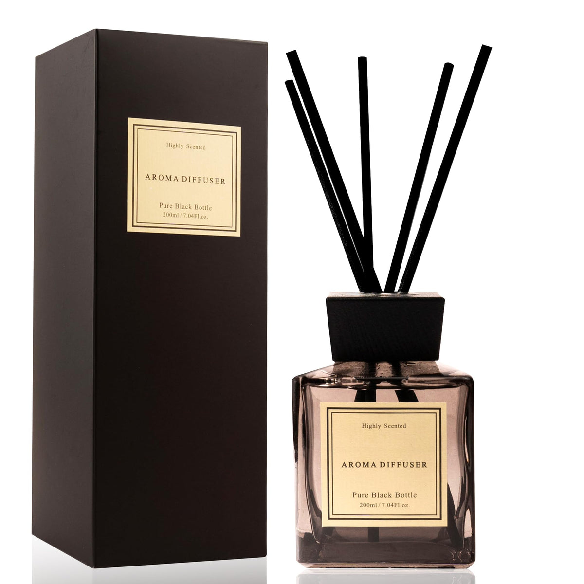 XEPTLE Hotel Colletion Reed Diffuser, Clean White Floral Fragrance with Bergamot & Warm White Musk, Air Freshener, Home Fragrance Diffuser with 5 Reeds for Bedroom Bathroom Office Décor, 7.04oz, Green