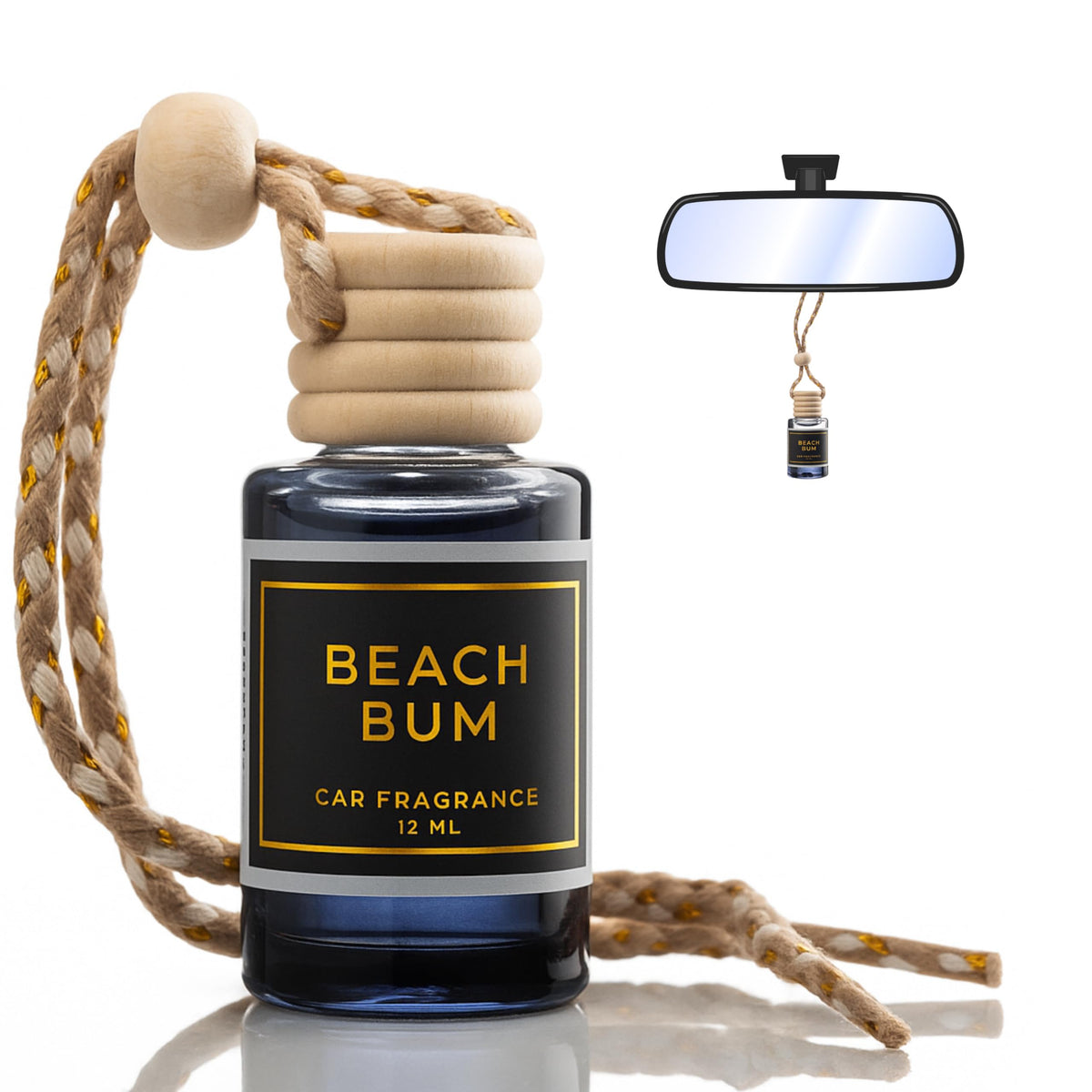 Santal & Coconut - A Fragrant Whisper of Opulent Tropical Serenity! - Luxury Car Hanging Diffuser - Long Lasting Car Freshener - Lasts up to 60 days | A+ Scents