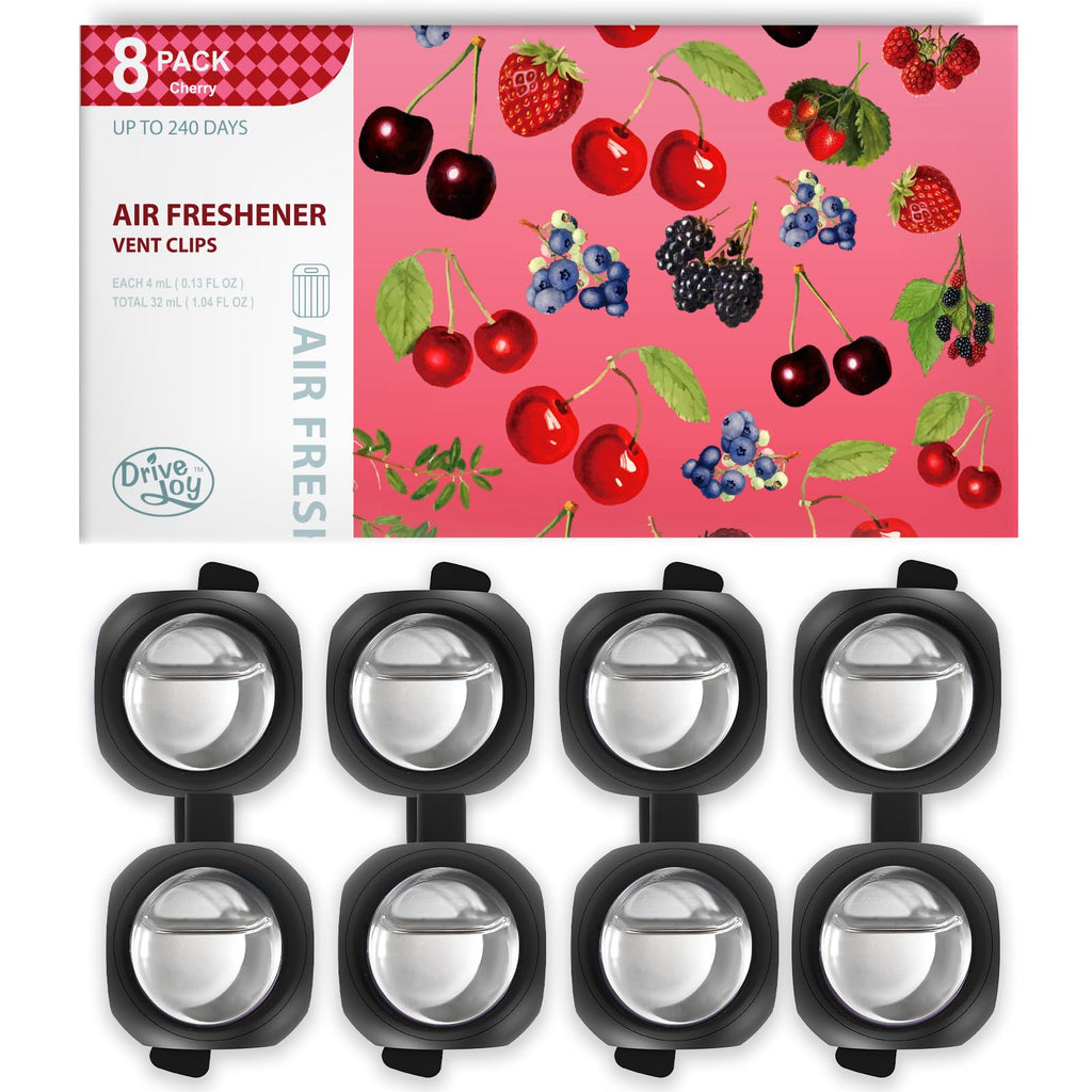 DRIVEJOY Car Air Freshener Vent Clips, 8 PK, 6 Ocean, 2 New Car Scent, Long Lasting Air Fresheners for Men & Women, Up to 240 Days, Odor Eliminator