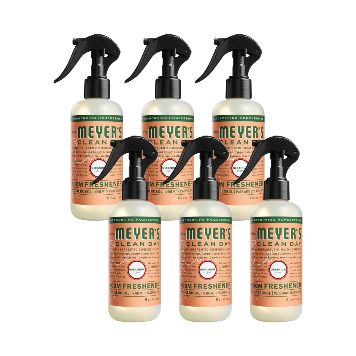 MRS. MEYER'S CLEAN DAY Room and Air Freshener Spray, Non-Aerosol Spray Bottle Infused with Essential Oils, Lavender, 8 fl. oz