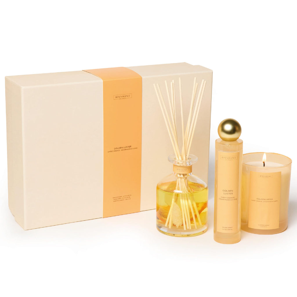 Benevolence LA Reed Diffuser for Home | Eucalyptus, Fig & Sandalwood | Elegant Home & Bathroom Decor | Fragrance Diffuser with Sticks for Bathroom - Malibu Sands Collection