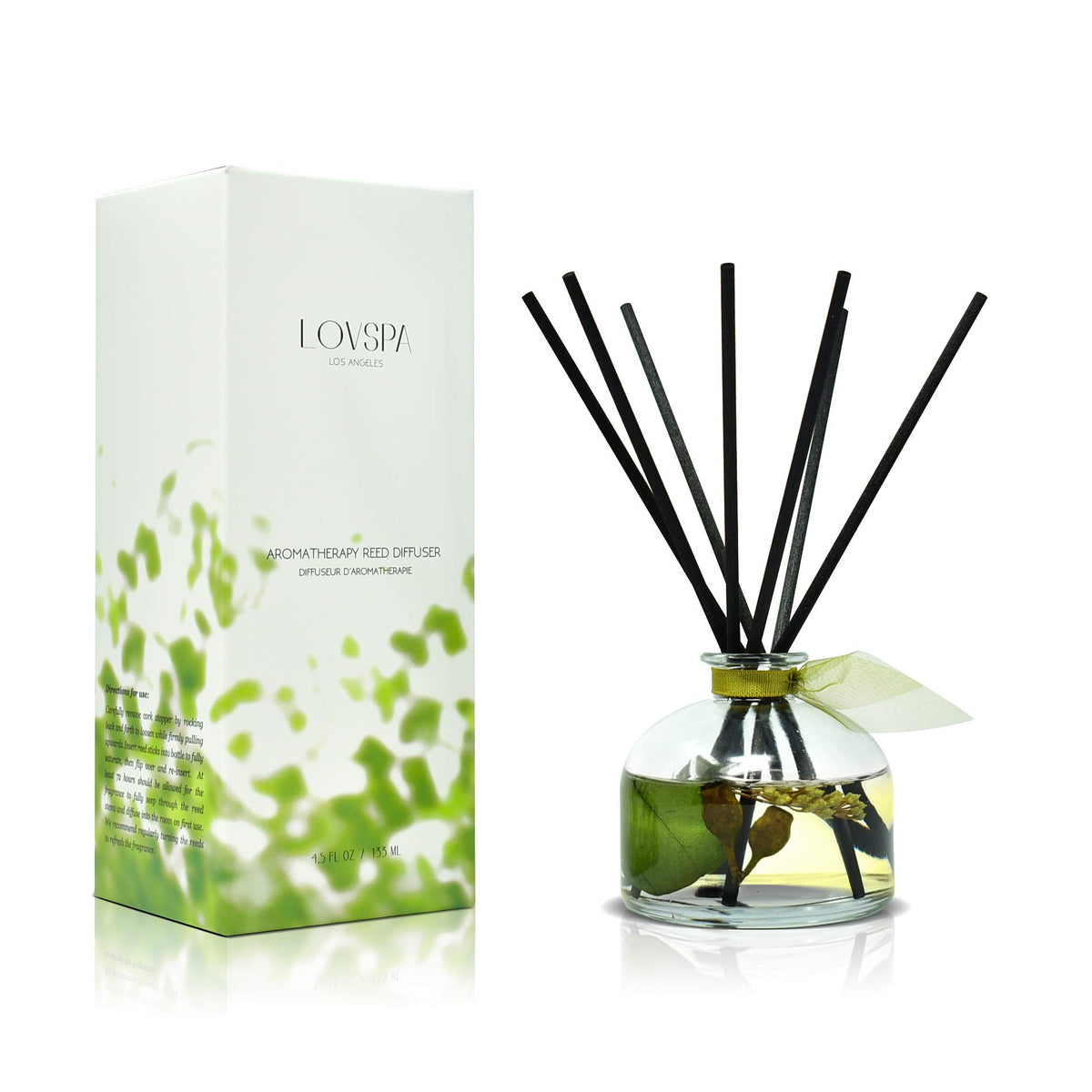 Reed Diffuser Set, Pumpkin Vanilla Chai Scented Oil Diffuser with Sticks, Home Fragrance Accessories for Bathroom Shelf Decor, Aroma Diffusers for Home or Office Fall Decor, USA Made