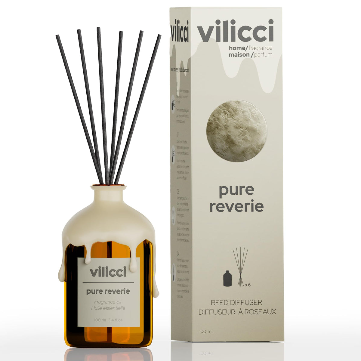 Vilicci Tobacco Vanilla Car Air Freshener – Premium Auto Perfume & Car Diffuser | Sophisticated & Timeless Scent | Long-Lasting Up to 120 Days | Odor Eliminating | Vegan, Cruelty-Free Car Perfume