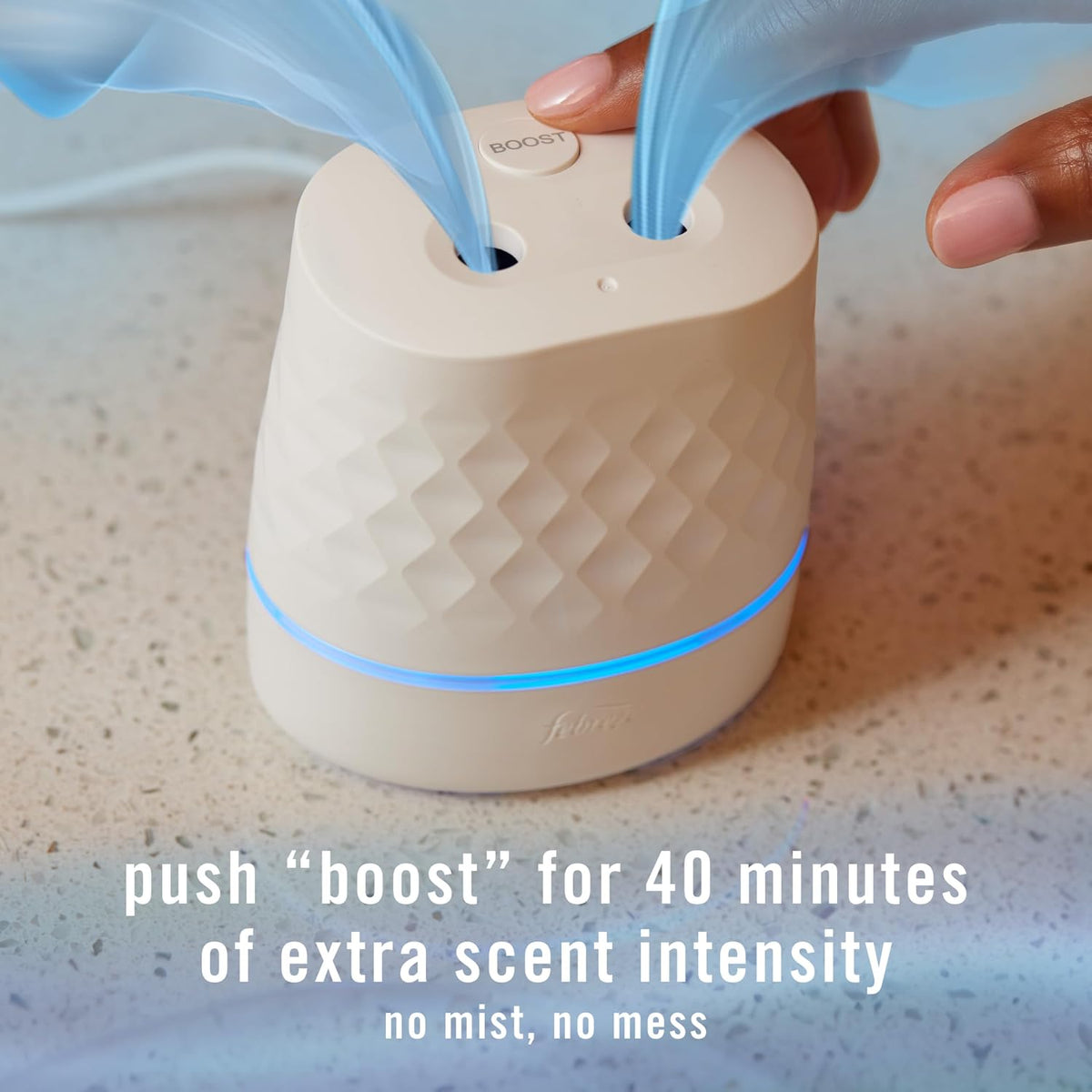 Febreze Plug Scent Booster Air Freshener Oil Diffuser + 2 Downy Calm Refill