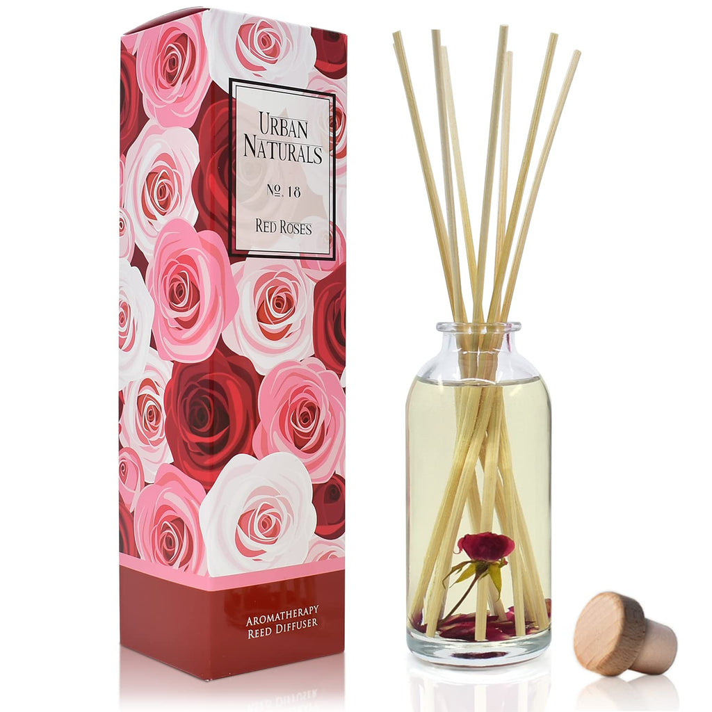 Urban Naturals Reed Diffuser Set, Apple Cinnamon - Bathroom Shelf Décor