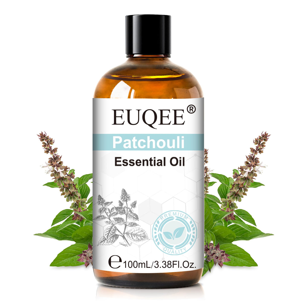 EUQEE Almond & Vanilla Fragrance Oil, 3.38 Fl oz/ 100ml