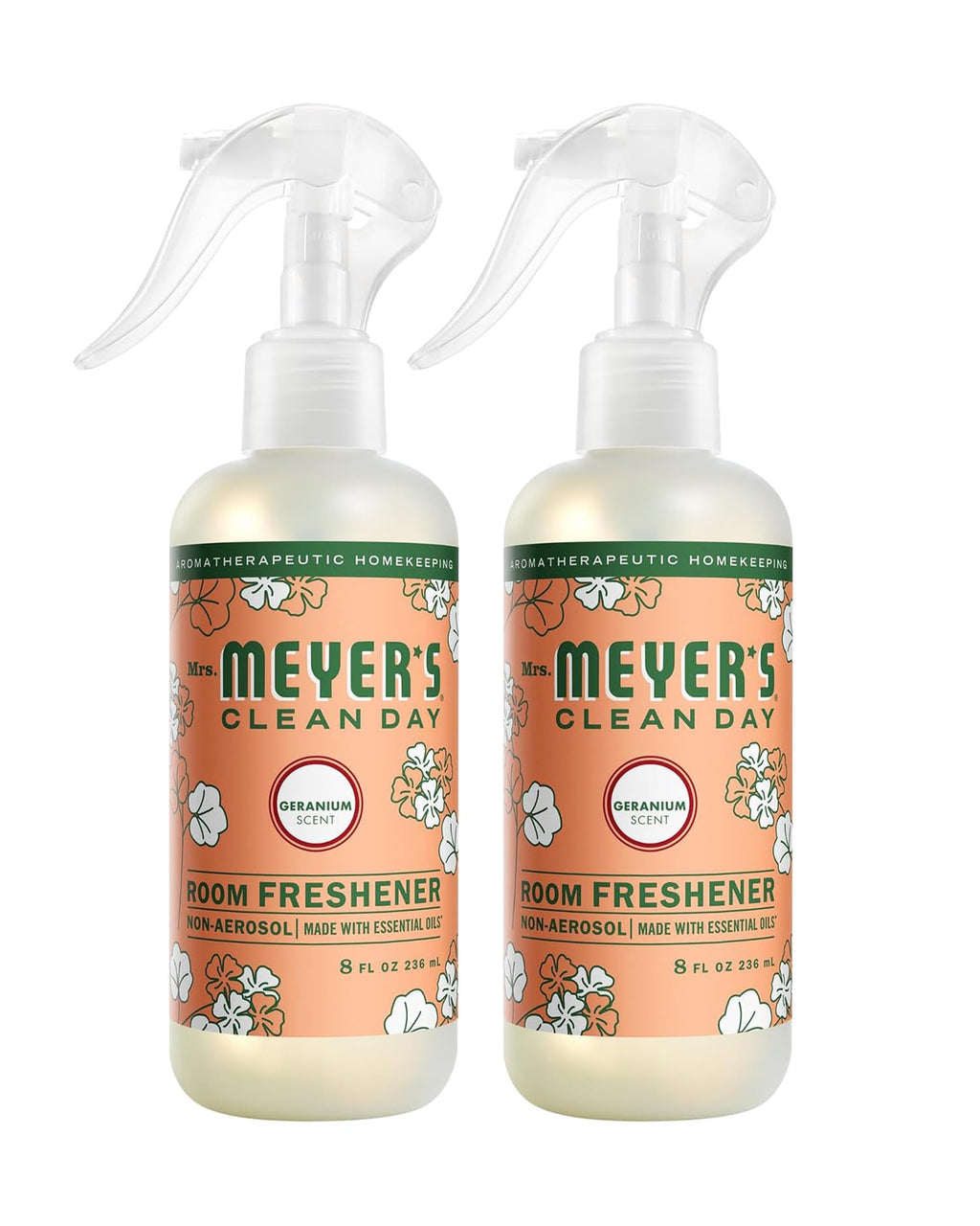 MRS. MEYER'S CLEAN DAY Room and Air Freshener Spray, Non-Aerosol Spray Bottle Infused with Essential Oils, Lavender, 8 fl. oz
