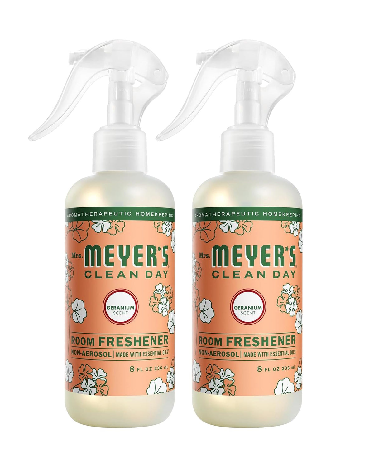 MRS. MEYER'S CLEAN DAY Room and Air Freshener Spray, Non-Aerosol Spray Bottle Infused with Essential Oils, Lavender, 8 fl. oz