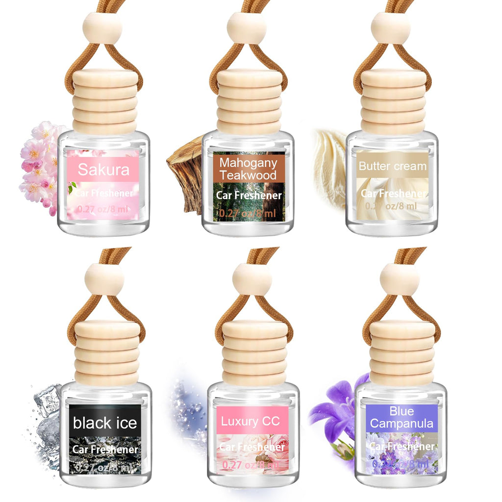 Air Freshener Diffuser, Hanging Air Fragrance Essential Oil Diffuser, Car Scents Accessories Cute Car Interior Decor,Car Air Fresheners for Women & Men Gift Cologne Aromatherapy Oil (Black ice B)