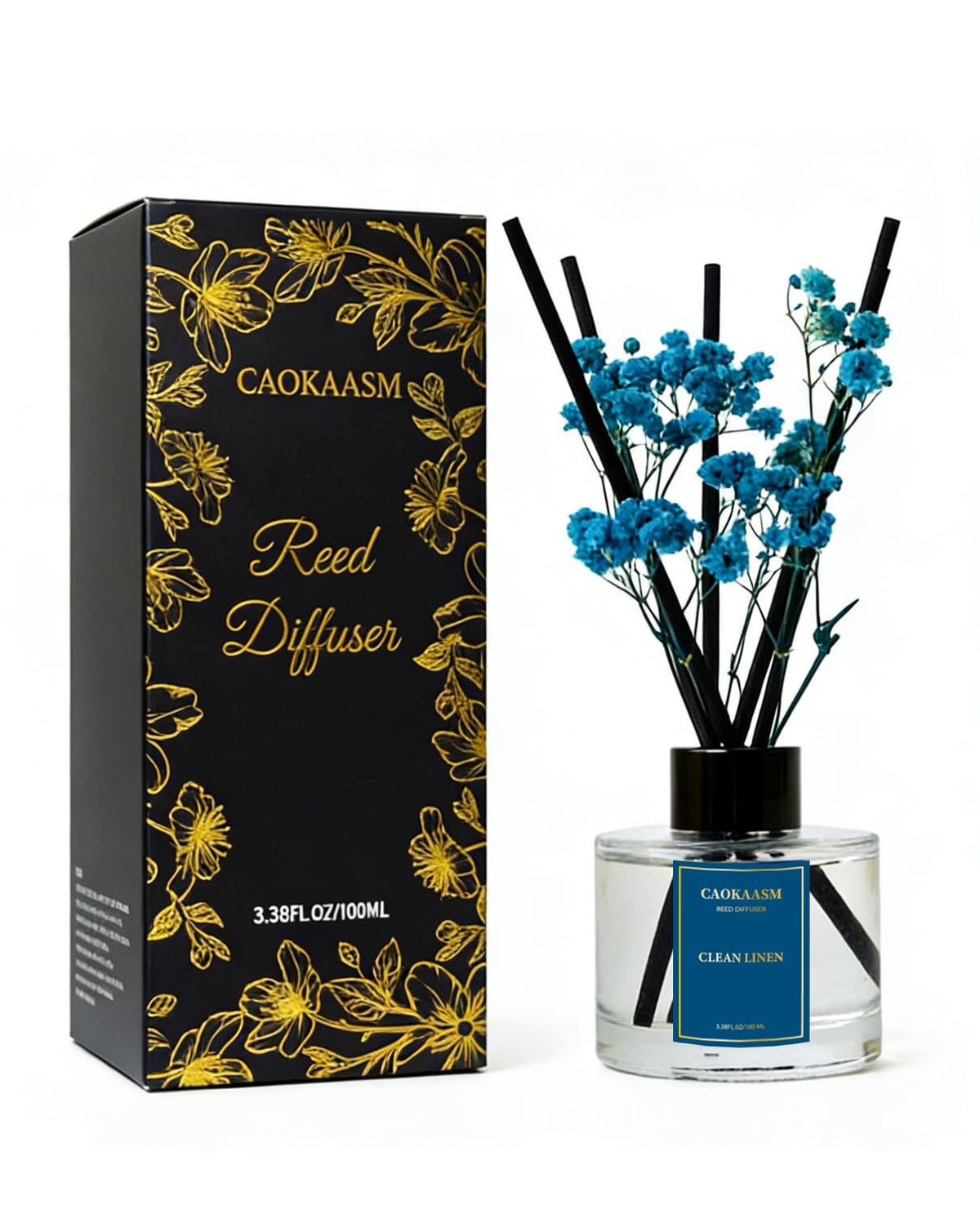 Reed Diffuser Set-Lemon Verbena Scent 3.38 fl oz,Scent Long