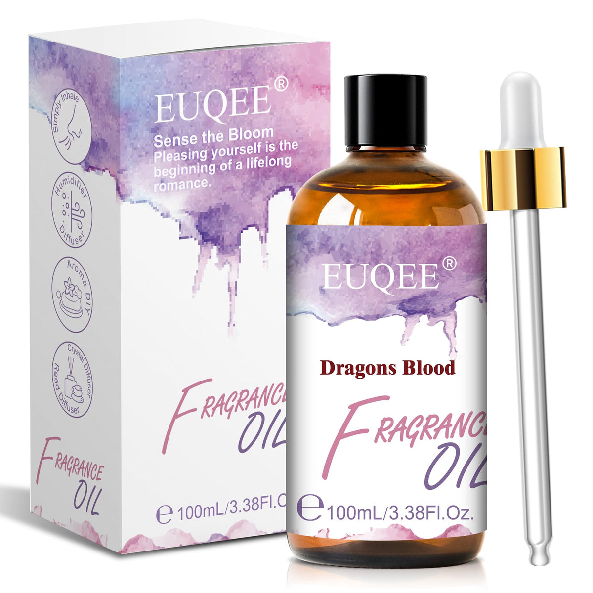 EUQEE Almond & Vanilla Fragrance Oil, 3.38 Fl oz/ 100ml