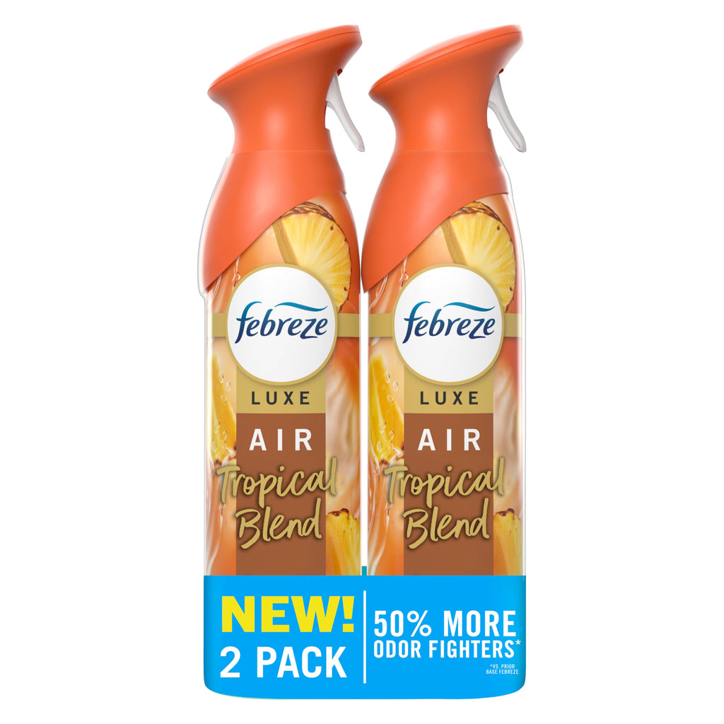 Febreze Air Mist, Air Freshener Spray, Odor Fighting Room Spray, Deodorizer for Home Bathroom Kitchen Office Apartment Dorm Room Classroom, Vanilla Suede, 8.1oz, 2ct