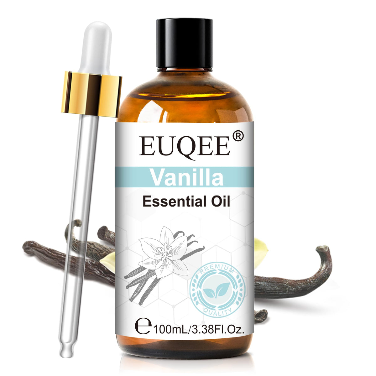 EUQEE Almond & Vanilla Fragrance Oil, 3.38 Fl oz/ 100ml