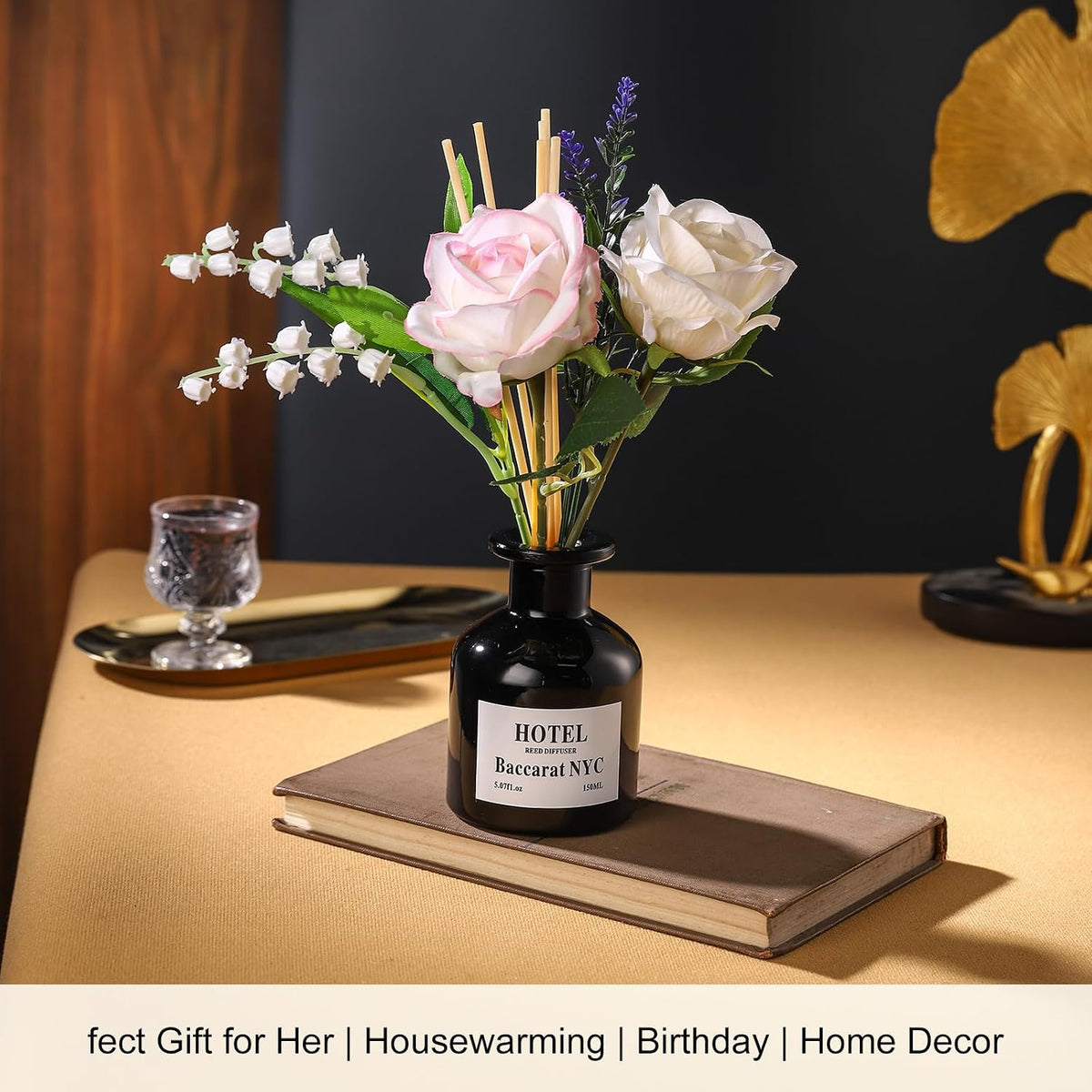 Baccarat NYC Reed Diffuser Set – Luxury Hotel Scent for Home