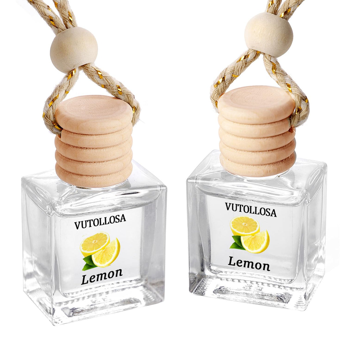 Car Air Freshener Hanging Vanilla 2 Pack,Essential Oils Diffuser Car Scents Decor Air Freshener,Long-Lasting Cute Car Accessories for Women & Men