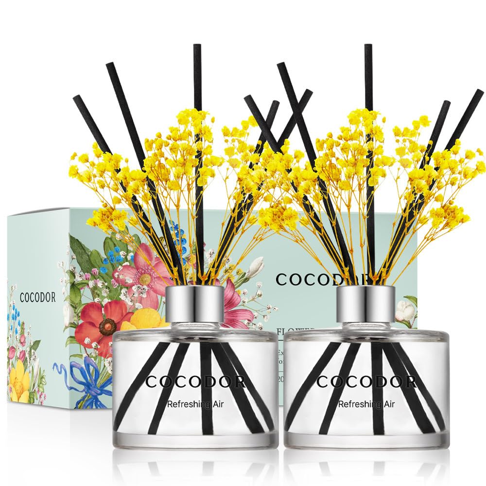 COCODOR Lavender Reed Diffuser/Garden Lavender / 6.7oz(200ml) / 1 Pack/Home Decor & Office Decor, Fragrance and Gifts