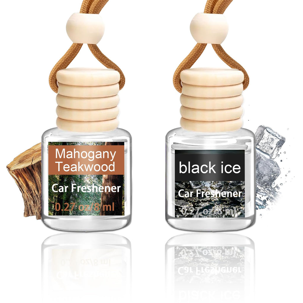 Air Freshener Diffuser, Hanging Air Fragrance Essential Oil Diffuser, Car Scents Accessories Cute Car Interior Decor,Car Air Fresheners for Women & Men Gift Cologne Aromatherapy Oil (Black ice B)