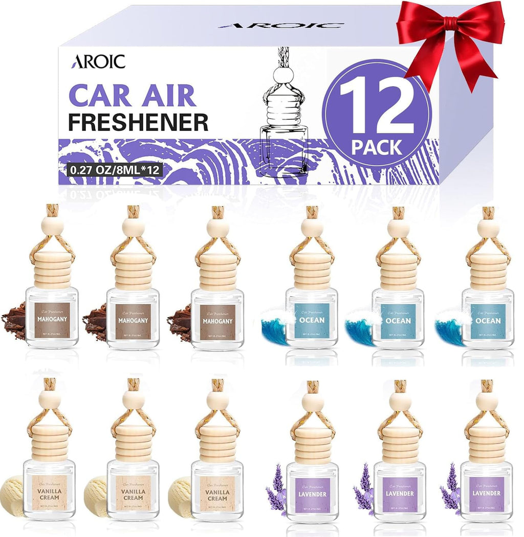 AROIC Car Air Freshener,18 Pack Long Lasting Hanging Air Freshener Diffuser