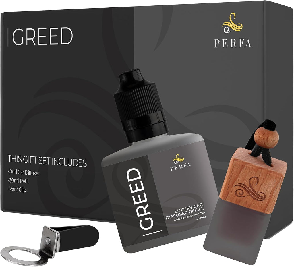 Car Air Freshener - Greed Inspired Perfume Diffuser by Perfa