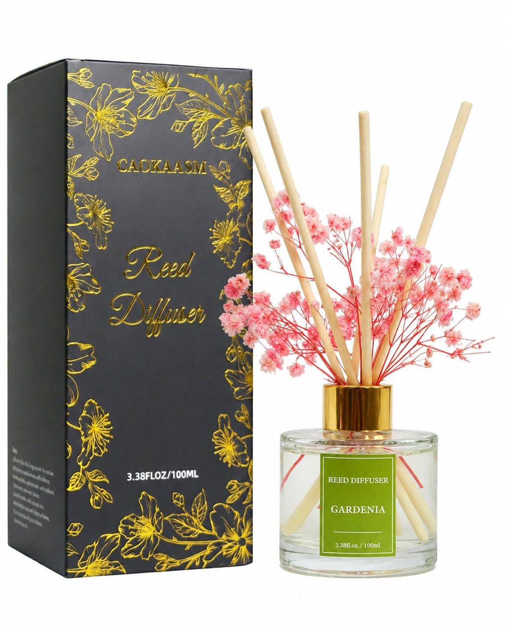 Reed Diffuser Set-Lemon Verbena Scent 3.38 fl oz,Scent Long