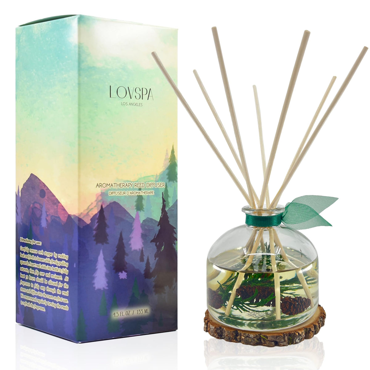 Reed Diffuser Set, Pumpkin Vanilla Chai Scented Oil Diffuser with Sticks, Home Fragrance Accessories for Bathroom Shelf Decor, Aroma Diffusers for Home or Office Fall Decor, USA Made